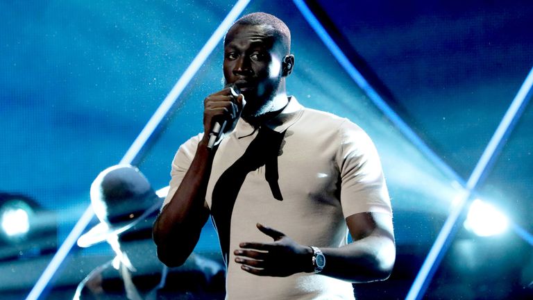 Stormzy performs at the 2019 Global Citizen Prize at the Royal Albert Hall on December 13, 2019 in London