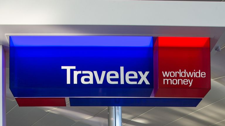 LONDON, ENGLAND - SEPTEMBER 13: A Travelex ATM at London Heathrow International Airport&#39;s Terminal 2 is viewed on September 13, 2016, in London, England. The collapse of Great Britain appears to have been greatly exaggerated given the late summer crowds visiting city museums, hotels, and other important tourist attractions. (Photo by George Rose/Getty Images)