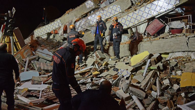 Turkey: Toddler pulled alive from rubble after earthquake kills at least 31  people | World News | Sky News