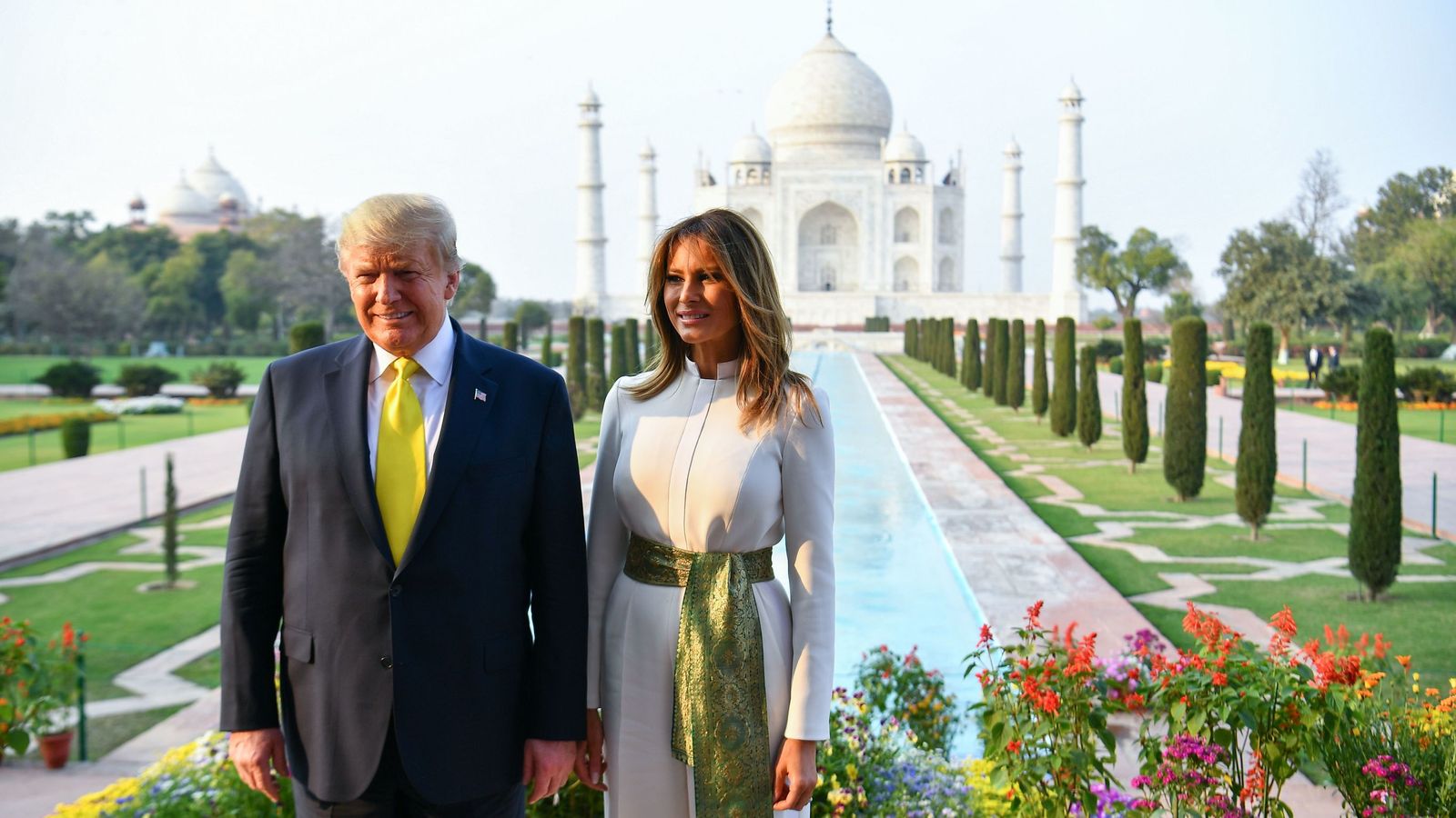 Donald Trump Visits Taj Mahal After Pleasing India With Tough Talk On ...