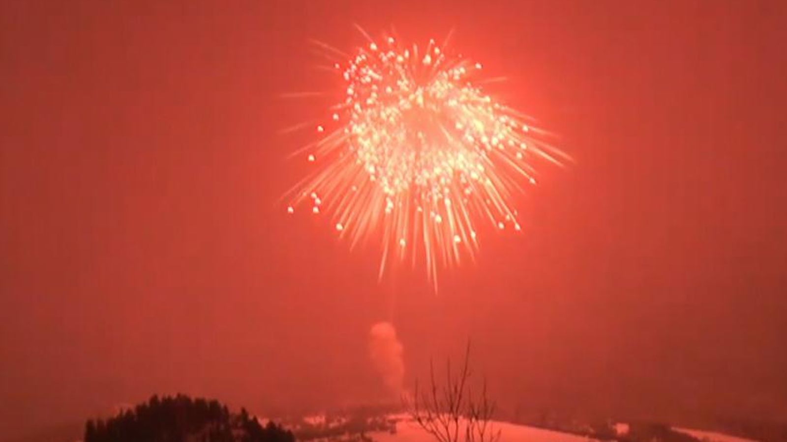 World's biggest ever firework explodes...eventually World News Sky News