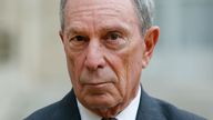 PARIS, FRANCE - MARCH 09: Former Mayor of New York City, Michael Bloomberg makes a statement after his meeting with French President Francois Hollande and Paris City Mayor Anne Hidalgo at the Elysee Presidential Palace on March 09, 2017 in Paris, France. Michael Bloomberg is now United Nations Special Envoy for Cities and Climate. (Photo by Chesnot/Getty Images)
