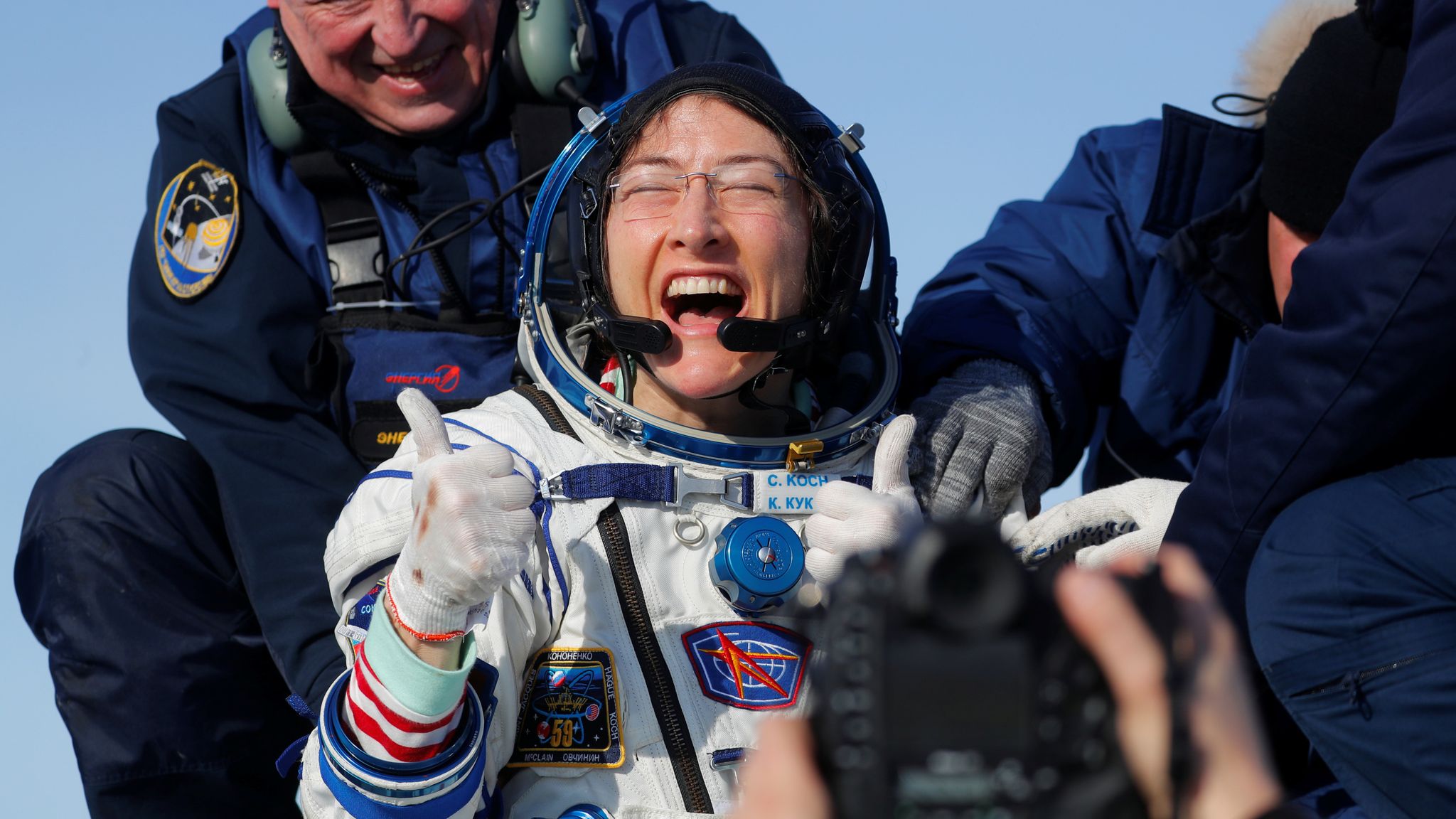 Record-breaking NASA Astronaut Christina Koch 'felt Like A Baby' After ...