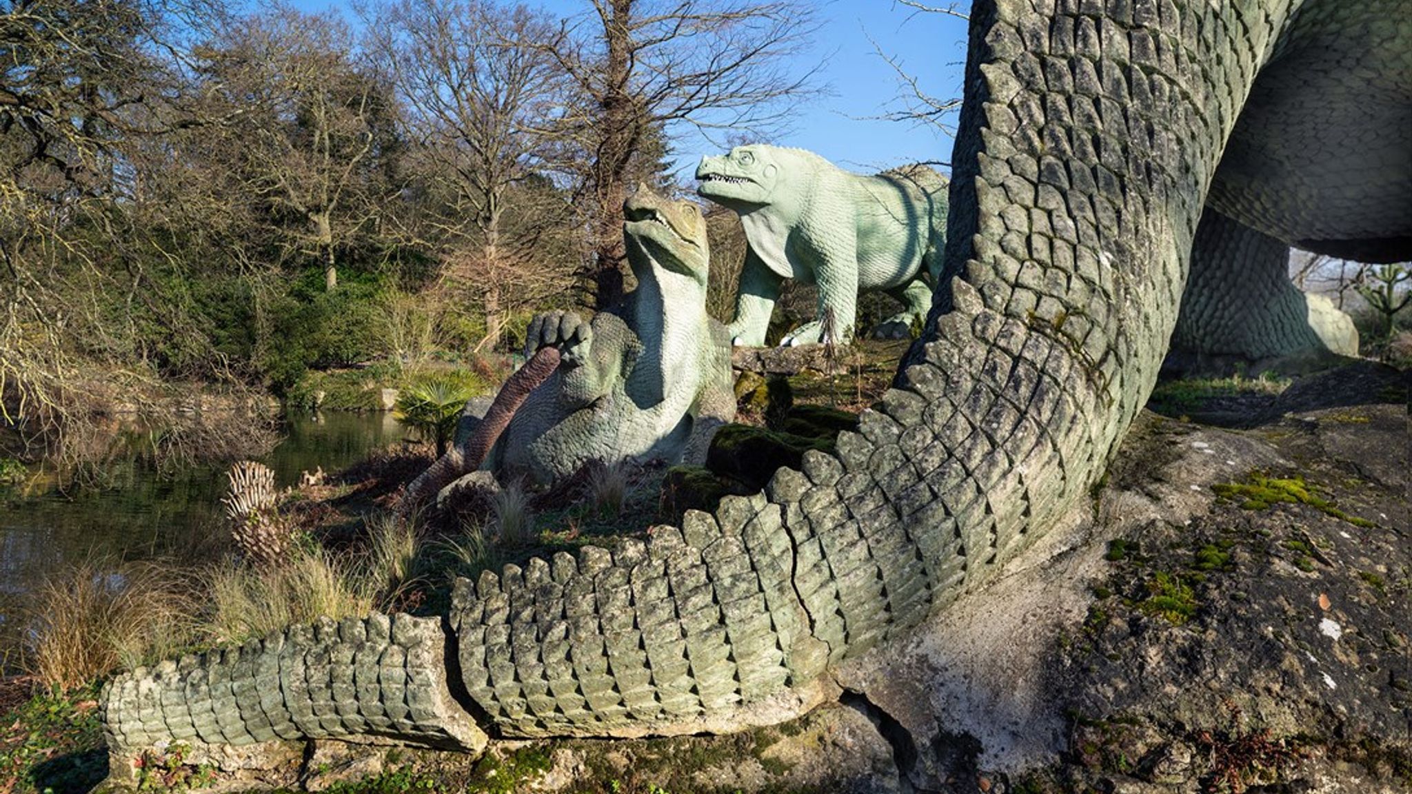 Historic life-size dinosaur sculptures in Crystal Palace added to at ...