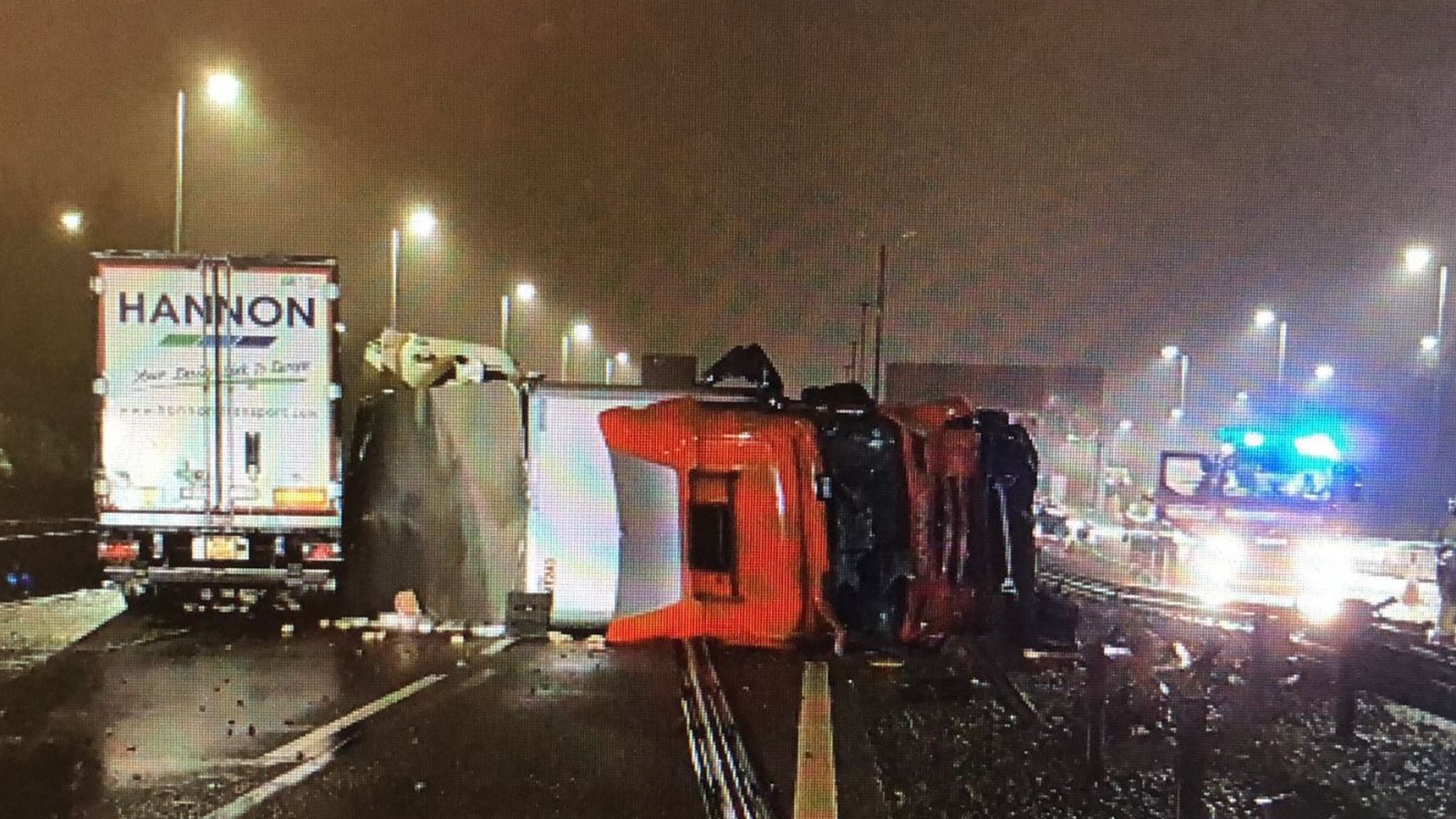 M6 Reopens After Crash Involving Two Lorries Causes Major Delays | UK ...