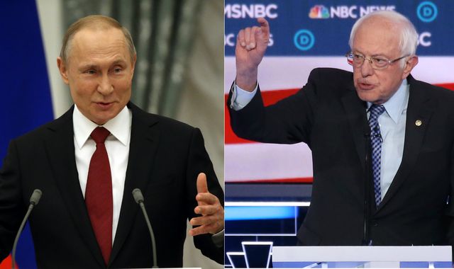 Bernie Sanders tells Vladimir Putin to 'stay out' of election after report of Russian help