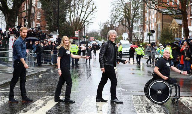 Prince Harry and Jon Bon Jovi record Invictus Games charity single at Abbey Road