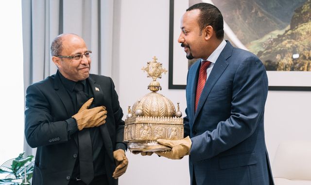 Ethiopian 18th century crown hidden for decades in Dutch flat returns home