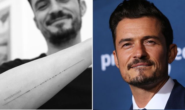'Finally dot it right' - Orlando Bloom fixes Morse code tattoo blunder
