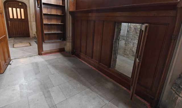 Secret 17th century doorway discovered in parliament during restoration works