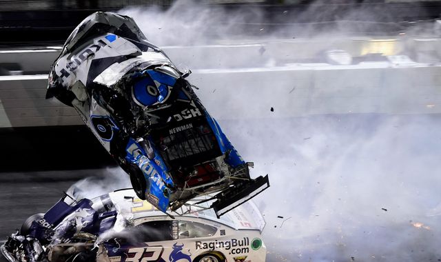 NASCAR fans watch in horror as Ryan Newman flips in 190mph Daytona 500 crash