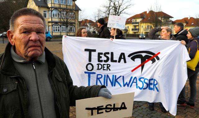 Tesla ordered to stop clearing trees at German factory site