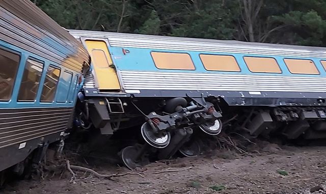 Two killed and several injured after train derails near Melbourne