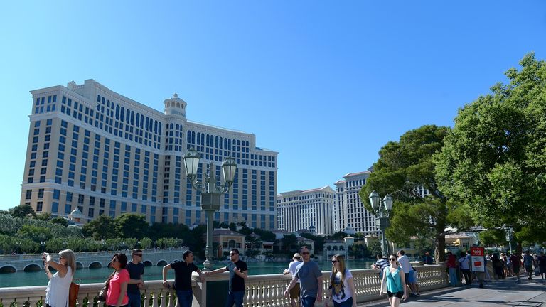 LAS VEGAS, NV - MAY 01:  A general view of the Bellagio on May 1, 2014 in Las Vegas, Nevada.  (Photo by Bryan Steffy/WireImage)