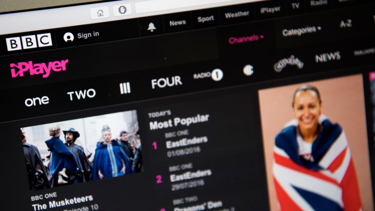The BBC provides nine national TV channels and the iPlayer