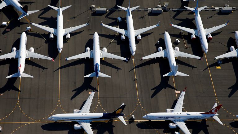 Boeing 737 MAX planes have been grounded since March last year