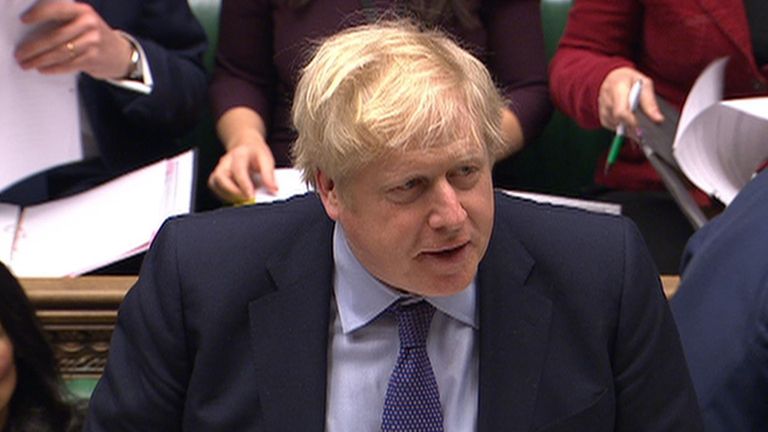 Boris Johnson at PMQs