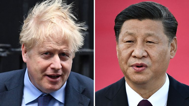 Boris Johnson tells Xi Jinping he 'loves China' and will 'work together' to fight coronavirus | World News | Sky News