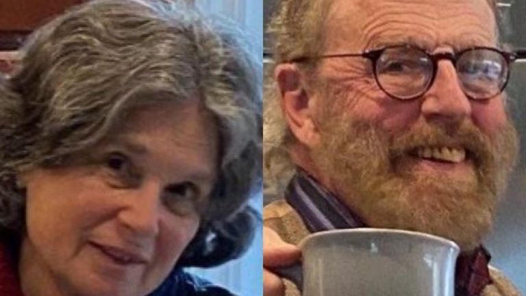 The couple, both well-known academics, got lost when they went for a Valentine's sunset walk near Tomales Bay, California. Pic: Marin County Sheriff's Office