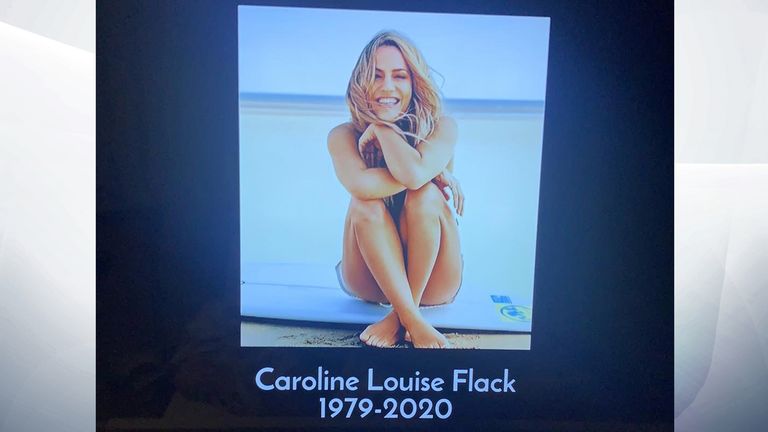 This picture of Caroline Flack appeared after the tribute during the live final