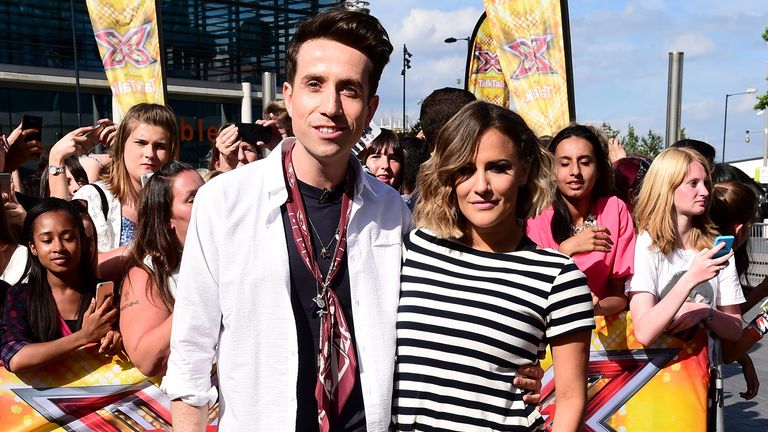 Nick Grimshaw paid an emotional tribute to his friend Caroline Flack