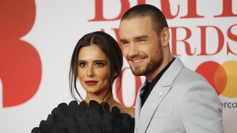 Cheryl Cole and Liam Payne at the Brit Awards in 2018