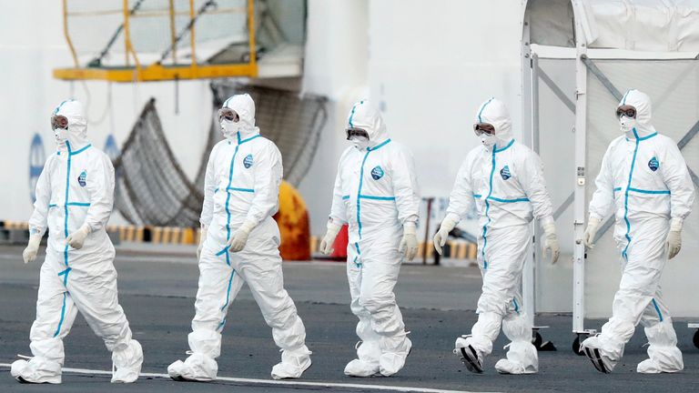 A quarantine worker is among the 39 who have been diagnosed with COVID-19 aboard the Diamond Princess