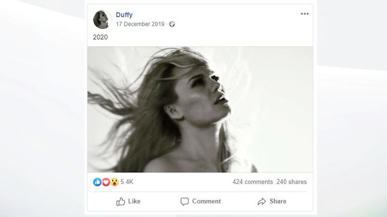 Duffy Facebook post