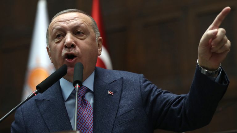 Turkish president Recep Tayyip Erdogan said an offensive on Idlib &#39;is only a matter of time&#39;