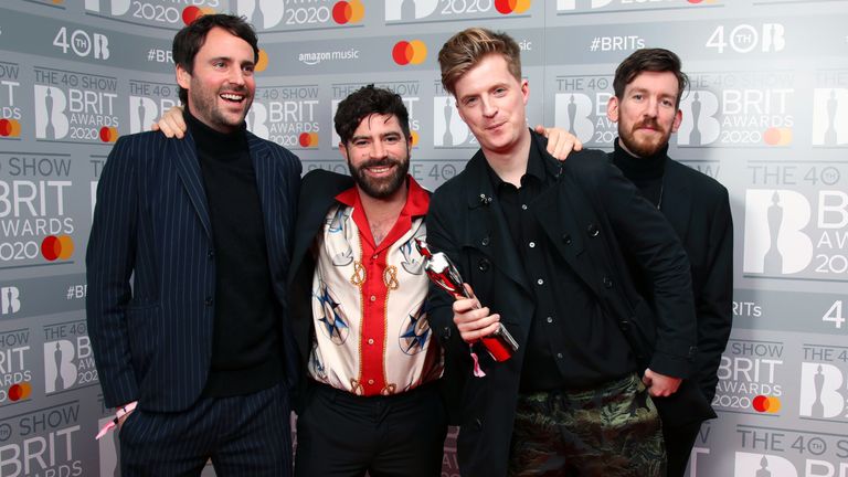 Foals at the Brit Awards