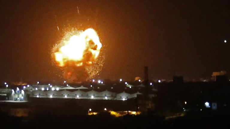 Israeli targeted Rafah in the southern Gaza Strip with its airstrike