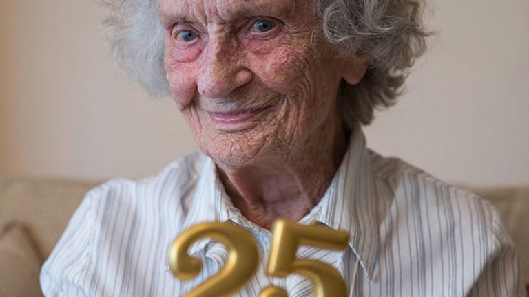 Great-great grandmother Doris Cleife is turning 100 but will be celebrating her 25th leap year birthday