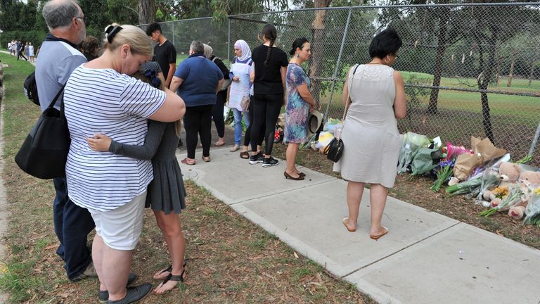 Memorial for crash victims