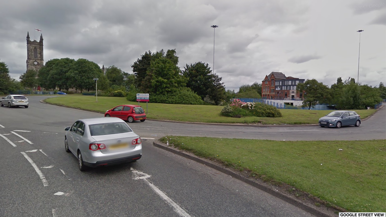 The incident happened near the A6 Pendleton Roundabout in Salford