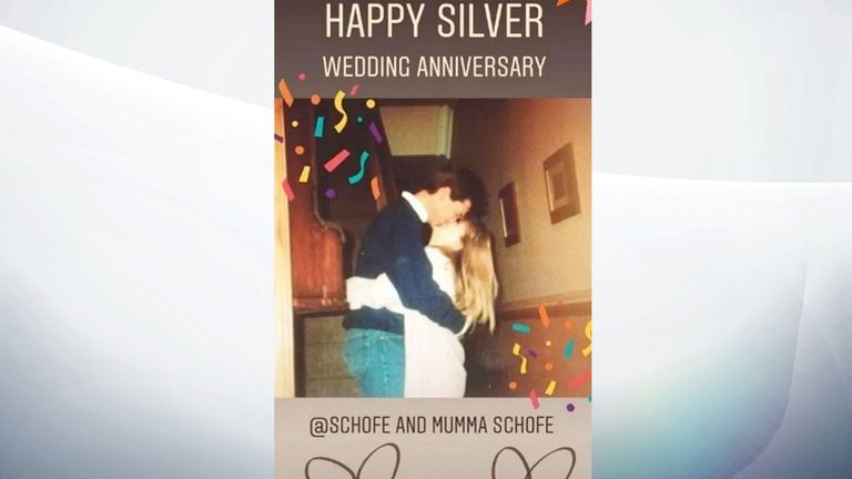 Phillip Schofield and wife&#39;s silver wedding anniversary