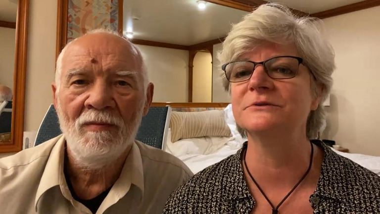 US couple in quarantine on cruise chip in Japan