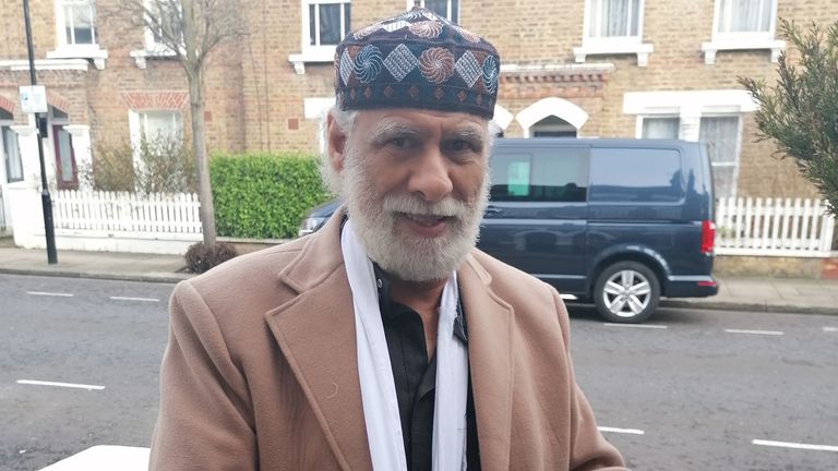 Raafat Maglad, who was attacked at the mosque on Thursday Pic: Barney Davis/ Evening Standard/ eyevine