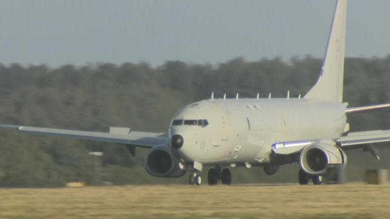 The spy plane will be stationed at RAF Lossiemouth
                in Scotland