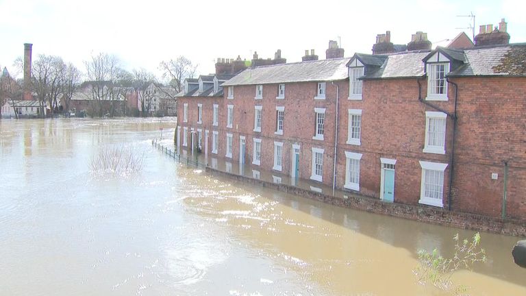Floods have hit Shrewsbury