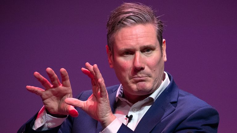 Labour leadership candidate Sir Keir Starmer speaking during the Labour leadership hustings at the SEC centre, Glasgow.