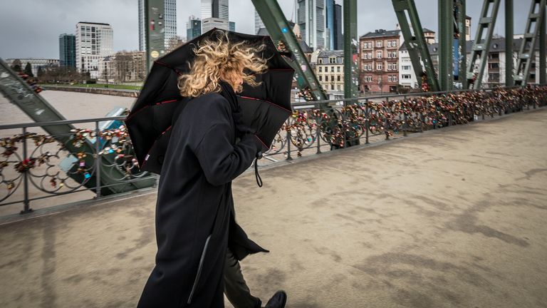 Storm in Frankfurt