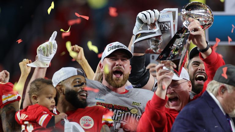 The Kansas City Chiefs celebrate their first Super Bowl victory in 50 years