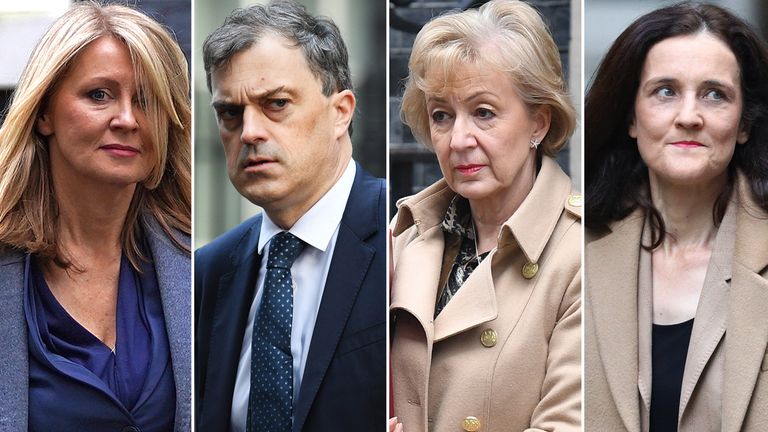 Esther McVey, Julian Smith, Andrea Leadsom and Theresa Villiers