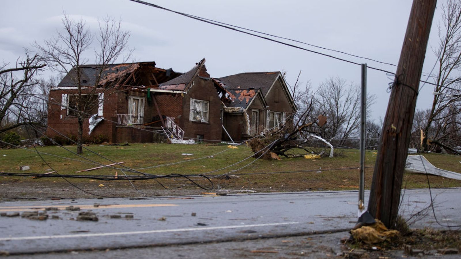 Search for survivors as 40 buildings collapse after deadly tornadoes
