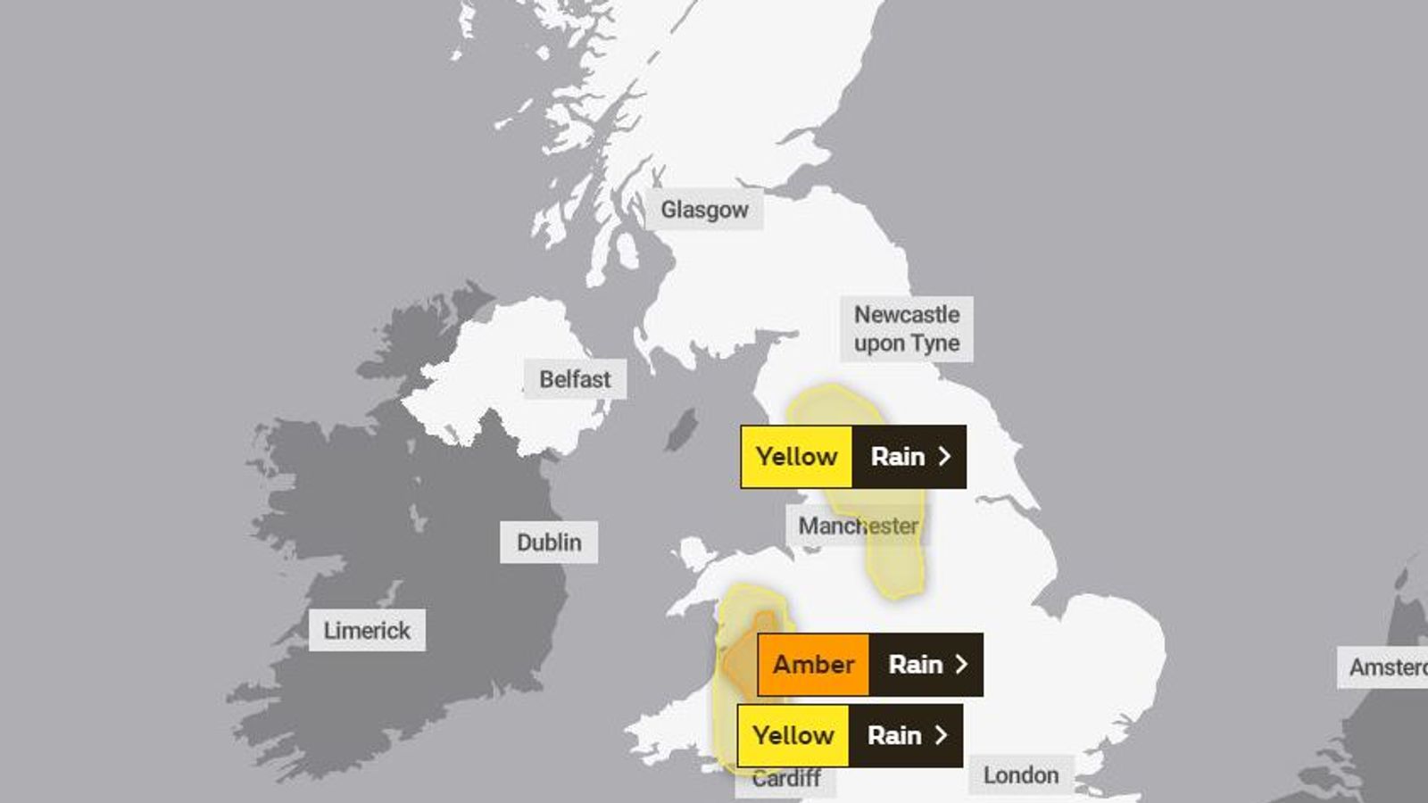 UK weather: Britain lashed by downpours - with threat to life warning ...