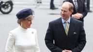 The Earl and Countess of Wessex arriving at Westminster Abbey
