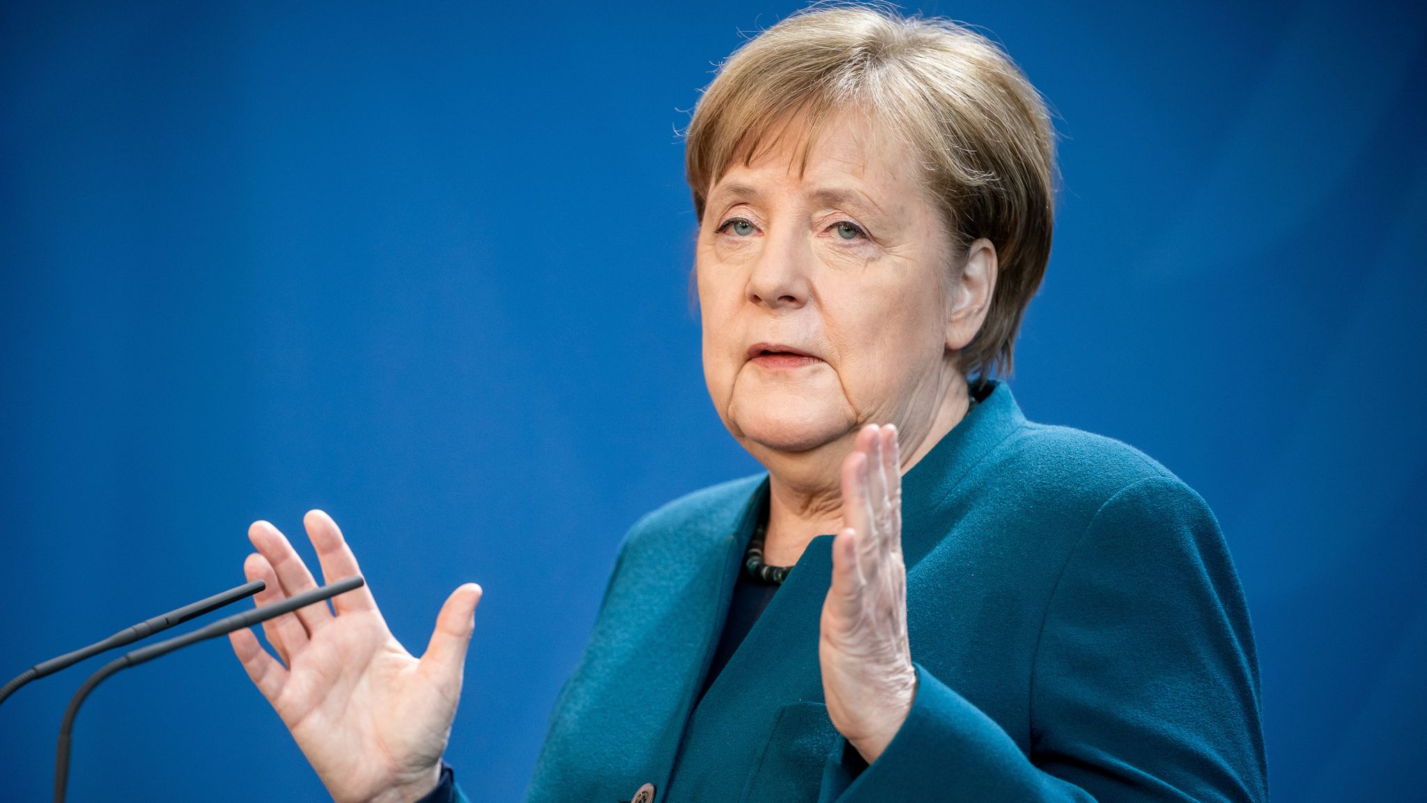 German Chancellor Angela Merkel in quarantine after a doctor tests ...