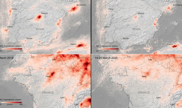Coronavirus: How lockdowns have caused drop in air pollution across the world