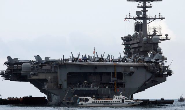 Coronavirus: US warship captain 'relieved of duty' over COVID-19 memo
