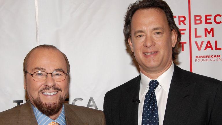 NEW YORK - APRIL 29:  (L-R) James Lipton and actor Tom Hanks pose at the 5th Annual Tribeca Film Festival April 29, 2006 in New York City.  (Photo by Bryan Bedder/Getty Images For TFF)
